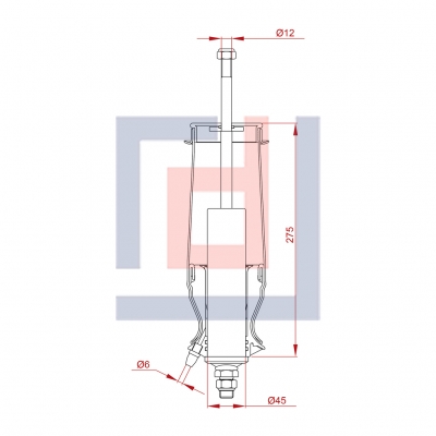 KABİN KÖRÜĞÜ AMORTİSÖRLÜ (ARKA)