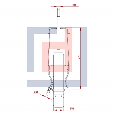 KABİN KÖRÜĞÜ AMORTİSÖRLÜ (ÖN/ARKA)
