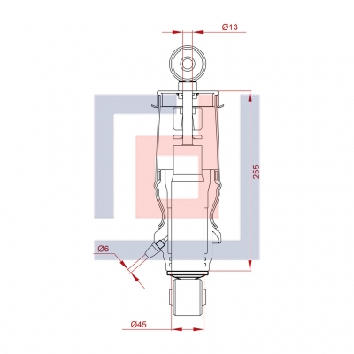 KABİN KÖRÜĞÜ AMORTİSÖRLÜ (ARKA)