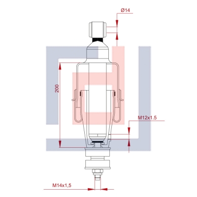 KABİN KÖRÜĞÜ AMORTİSÖRLÜ KOMPLE